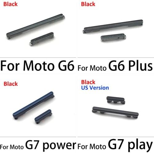 Side Power Key + Volume Button For Motorola Moto One Vision Action Fusion Plus G6 G7 Play G7 Plus G7 Power Replacement Parts
