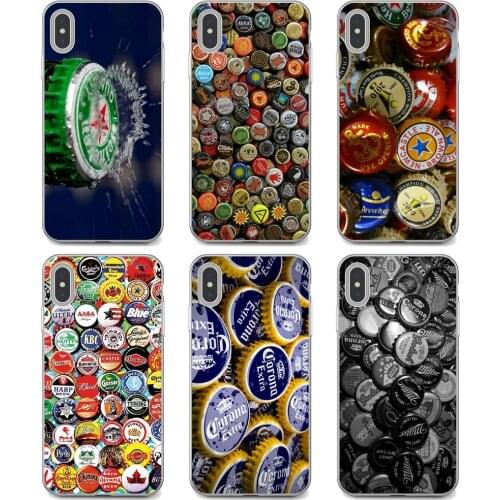 Phone Covers For Xiaomi Redmi 2 S2 3 3S 4 4A 5 5A 5 6 6A 7A 9 9T 9C 9A Pro Pocophone F1 Many-Beer-Bottle-Caps-Pattern-Collage