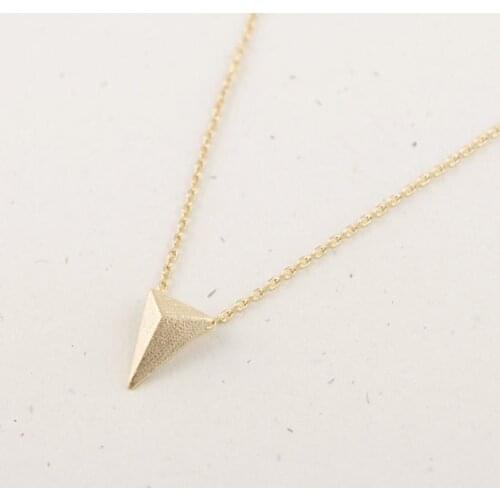 DANGGAO fashion Triangle pendant for women trendy collar choker necklace Jewelry accessory Gold Silver color