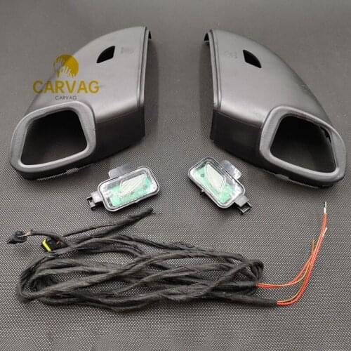 FOR VW Passat B8 led mirror cover Ground welcome Light
