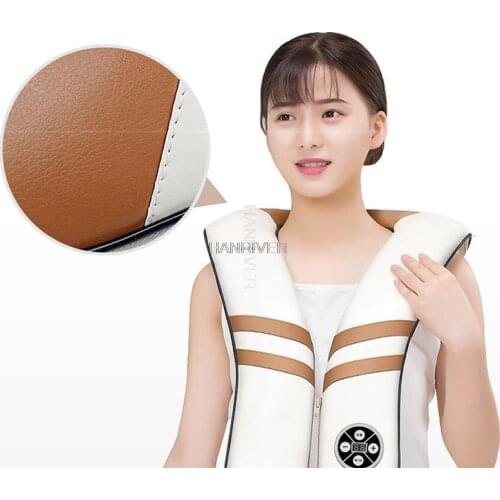 Home cervical massage apparatus multi-functional body pounding shoulder neck waist massage shawl kneading heating massage instru