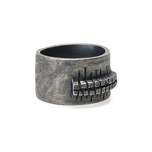 Stainless Steel Simple Ring vintage Hammer retro punk Classic Ring Male finger Love Jewelry for man Gift Wholesale Freeshipping