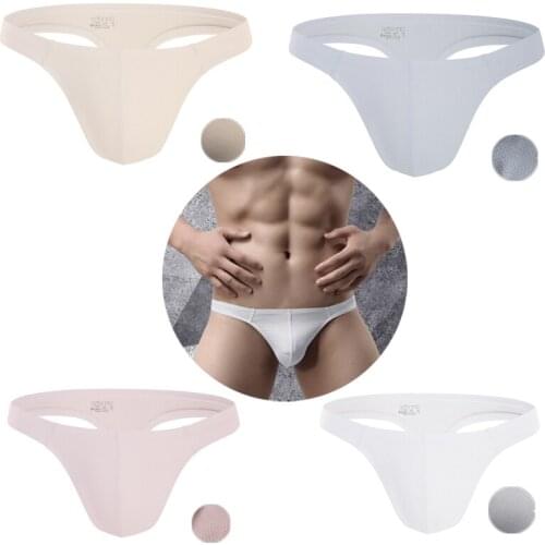 ADANNU mens triangle panties mesh hole sexy low waist solid color bikini mens triangle pants tide AD7521