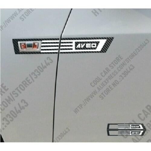 3D Carbon Fiber Emulate Turn Signal Car Sticker Decal Automobiles Car Styling For Chevrolet Aveo Chevy Aveo Accessories