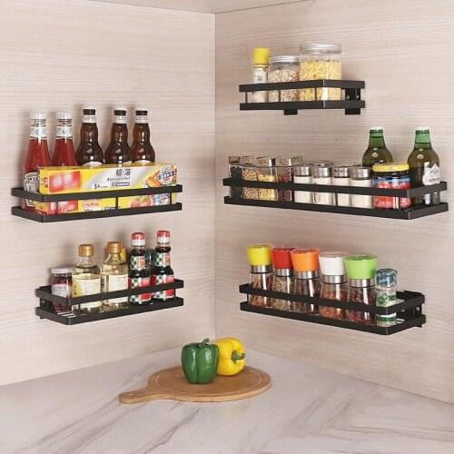Wall Kitchen Spice Rack Seasoning Box Shelf Organizer Holder Spice Jar Storage Organizer Shelf for Kitchen DIY Organizer