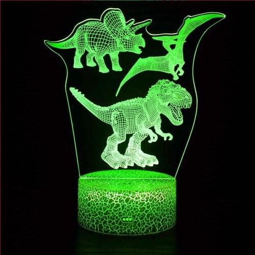Desktop Bedside 3D LED Night Light for Dinosaur series Gift Desktop Decoration Remote & Touch Control Kids LED Table Desk Lamp