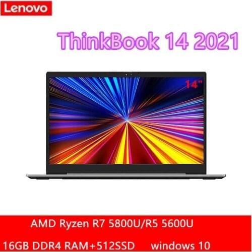 Lenovo ThinkBook 14 2021 laptop Ryzen 7 5800U/R5 5600U 16GB RAM 512GB SSD 14 inch FHD IPS screen Notebook computer Ultrabook