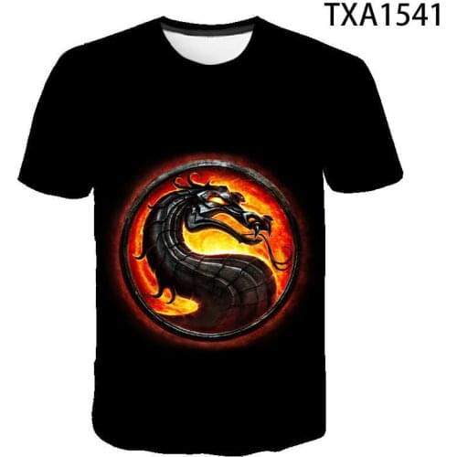New Summer Movie Mortal Kombat T shirt 3D Print mens Fashion Streetwear T-shirt Cool Tops Tee harajuku Style tshirt Funny shirt