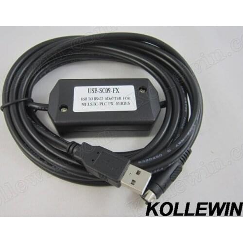 USB-SC09-FX USB PLC programming adapter for FX series,replace FX-232AW module USB-SC09FX USBSC09FX supportwin7/win8 free ship