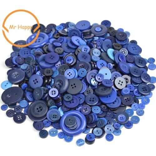 MR HAPPY Colorful 50g Resin Button Mix Size Decorative Sewing Craft Scrapbook Card Making DIY Sewing Decorative