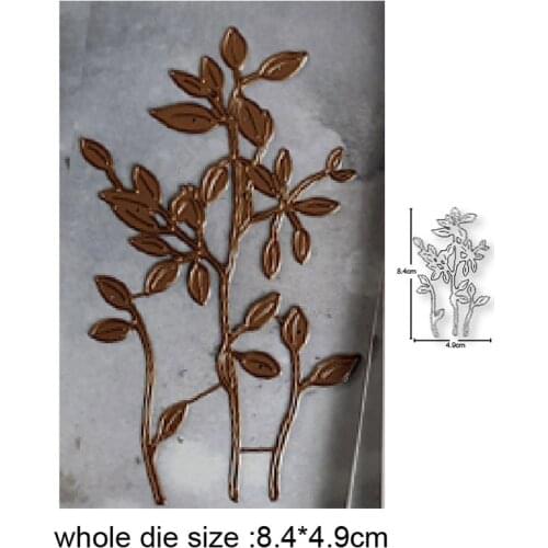 Craft Dies wildflower leaf border Metal Cutting Dies Stencil Dies for DIY Scrapbooking Album Paper Cards Making Embossing Dies