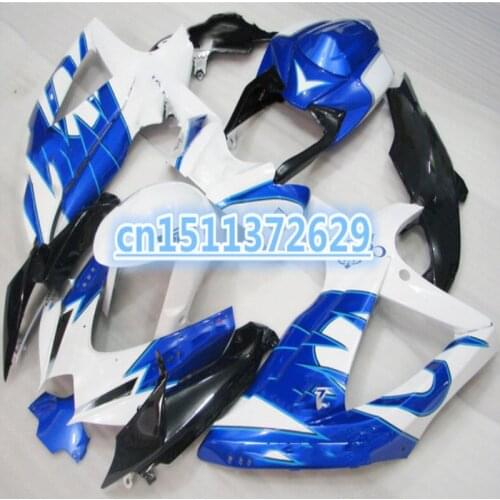 Blue/White for suzuki A GSXR600 R750 08-10 GSXR 600 GSXR600 GSXR750 Corona GSX-R600 750 K8 08 09 10 2008 2009 2010 Fairing Kit