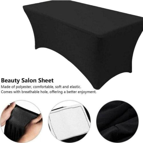 Customizable LOGO rectangle tablecloth Spandex Extendable Table Cover for Hotel Wedding Home Event Party Decoration salon sheet