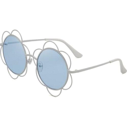 Metallic personality Flower sunglasses for women sunglasses sun glasses fashion floral cut-out sunglasses HOT selling