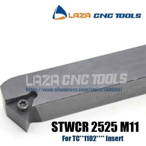 STWCR2525M11 STWCL2525M11 Indexable External turning tool holder,Screw on STWCR/L CNC Lathe machine tool Holder for TCMT110204
