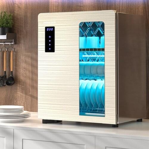 TT Sterilized Cupboard Household Small Vertical Kitchen Tableware Desktop UV Desktop Draining-Free with Drying