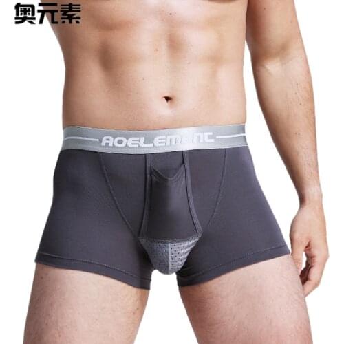 New Modal Brand Mens Underwear Mid-waist Breathable Homme Cuecas Masculina Boxer shorts 4color L XL XXL XXXL man underpants