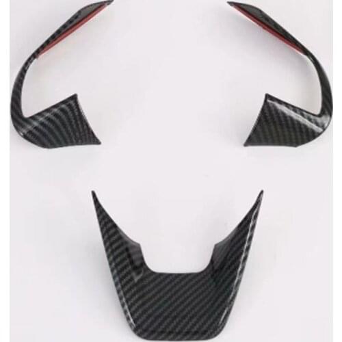 For Hyundai Cantus Creta ix25 2020 2021 Carbon Fiber Car Steering Wheel Protective Cover Trim Sticker Auto Interior Accessories