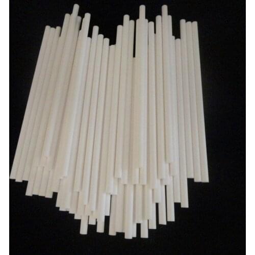 6.875"*0.250O.D. LONG HIGH PURITY SINGLE BORE ALUMINA CERAMIC TUBE REFRACTORY