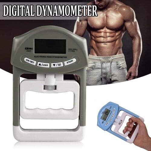 90kg/198Ib Digital LCD Dynamometer Hand Grip Power Fitness Measurement Strength Training Mucle Developer for Body Building