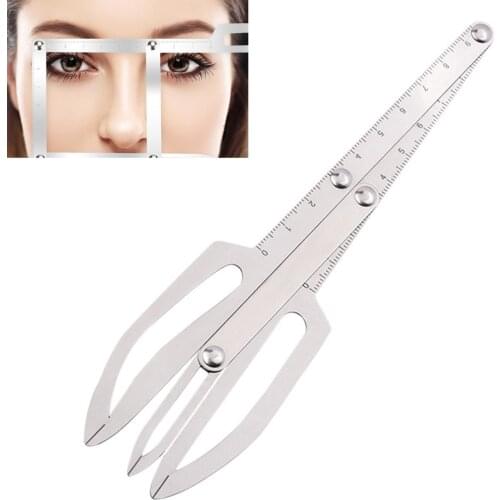 1st Generation DIY Eyebrow Positioning Measure Tool Tattoo Calipers Eyebrow Golden Scale Ruler Eyebrow Grooming Stencil Shaper