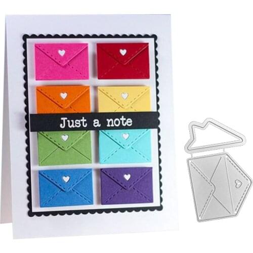 Julyarts Envelope New Cutting Dies For 2021 Scrapbooking Dies Metal Scrapbooking Decorative Embossing Photo Album Decor