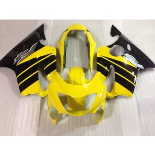 Injection mold Fairing kit for HONDA CBR600F4 99 00 CBR600 F4 1999 2000 CBR 600 ABS yellow black Fairings set+7gifts HC04