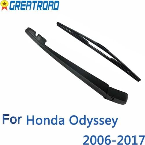 Wiper 12" Rear Wiper Blade & Arm Set Kit For Honda Odyssey 2006-2017 2007 2008 2009 2010 2011Windshield Windscreen Rear Window