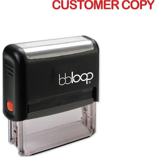 Bbloop Customer Copy w/Bold Round Style Font and Design Self-Ink