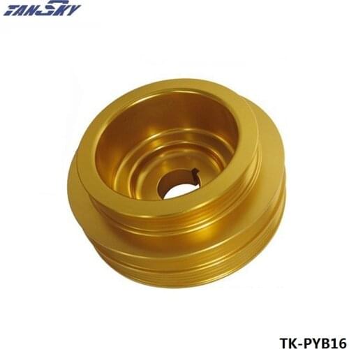 Crank Underdrive Engine Pulley Gold For HONDA CIVIC 92-00 B16 Z0132 B16A B18C LIGHT WEIGHT TK-PYB16