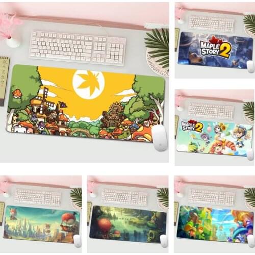 Maplestory Office Mice Gamer Soft Mouse Pad L Large Gamer Keyboard PC Desk Mat Computer Tablet Gaming Mouse Pad