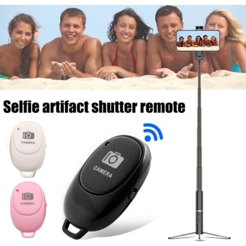Mini Bluetooth-compatible Remote Control Button Wireless Controller Self-Timer Camera Stick Shutter Release Selfie for Phones