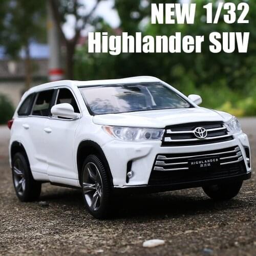 1:32 Simulation Toyota Highlander SUV Alloy Car Model Diecast & Toy Vehicles Metal Car Model Collection Kids Toy Gift