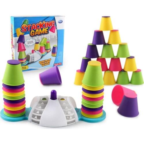 A Set Of Stacked Cups Hand-speed Competitive Competition Focus On Training Intellectual Development Of Board Games For Baby Kids