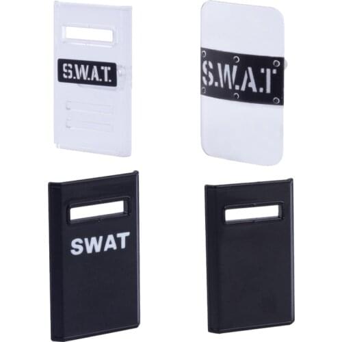 10PCS MOC City Police SWAT Shield Building Blocks Soldier Military Shield Figures Parts Weapon Accessories Army Kids Toys