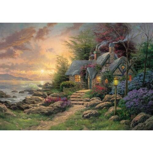 New Embroidery Counted Cross Stitch Kits Needlework Crafts 14 ct DMC Color DIY Arts Handmade Decor Waterfall in the Mountains 2