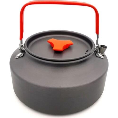 1.1L Outdoor Camping Teapot Portable Boiling Water Teapot Outdoor Coffee Pot Drinking Ware Camping Teapot Aluminum alloy