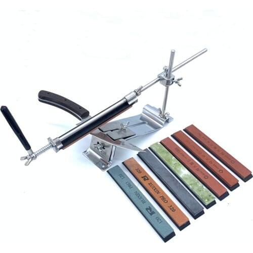 Ruixin Pro Stainless Steel Professional Chef Knife Sharpener Kitchen Sharpening System Fixed Angle Diamond Sharpening Stone