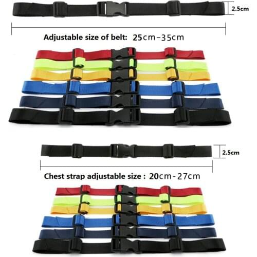2 Pieces Adjustable Backpack Chest Belt Nylon Chest Strap Black