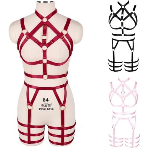 Sexy Harness Fashion Punk Adjustable Fetish Festival Rave Wear Sword Belt Womens Underwear Stocking Garter Erotic Lingerie