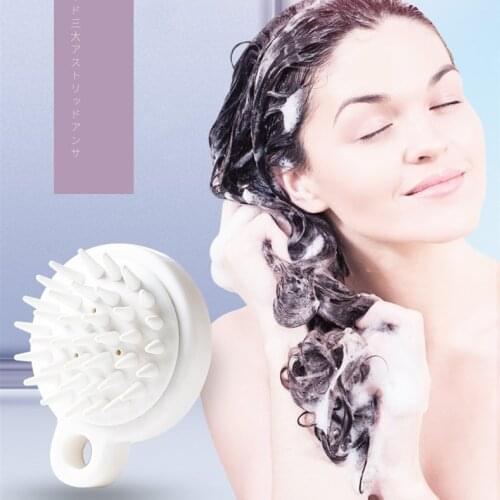Silicone Head Body Scalp Massage Brush Silicone Shampoo Brush Hair Washing Comb Shower Brush Bath SPA Massage Brush Hair Brush