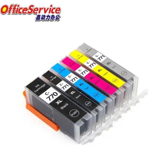 PGI770 PGI-770 CLI-771 PGI770XL Compatible Ink Cartridge For Canon PIXMA MG7770 MG5770 MG6870 Inkjet Printer