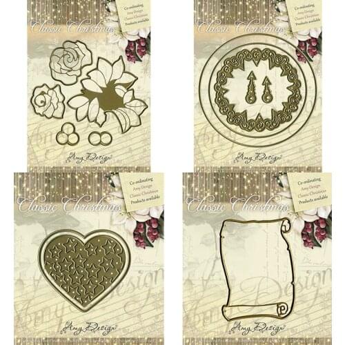 Piggy Craft metal cutting dies cut die mold Rose flower decoration Scrapbook paper craft knife mould blade punch stencils dies