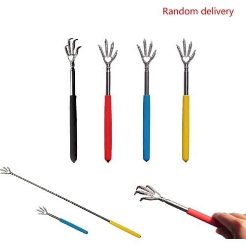 Bear Claw Telescopic Stainless Steel Massage Itch Scratching Five-Section Eagle Scratching Massage Itching Random Color