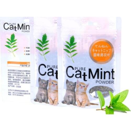 Menthol Flavor Cat Treats Digestive Premium Catnip Cats Mint Natural Pet Food Organic Funny Toy Pet Supplies