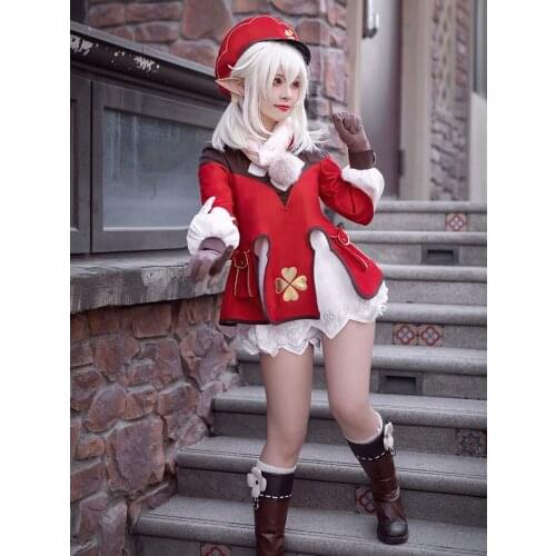 Genshin Impact Cosplay Klee Cosplay Costume Anime Game Clothing For Women Pre-sale