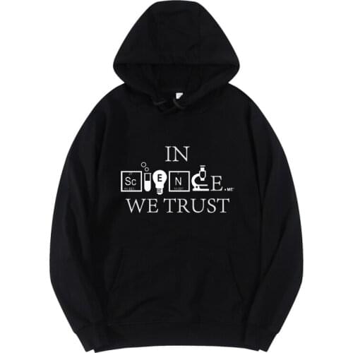 In Science We Trust women sweatshirt plus size sport hoodie Chemistry Biology Geography Science pullovers sweatshirt women cloth