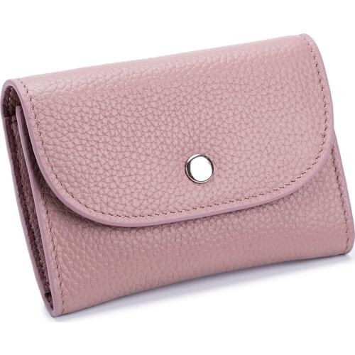 Women Short Wallets Genuine Leather Female Coin Purse Soft Card Holder Fashion Woman Small Zipper Wallet