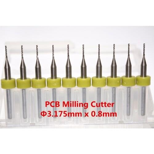 0.8mm,10pcs,Freeshipping CNC machine solid carbide micro PCB Drill Cutter,Printed Circuit Board Drill Bit,corn Milling Cutter