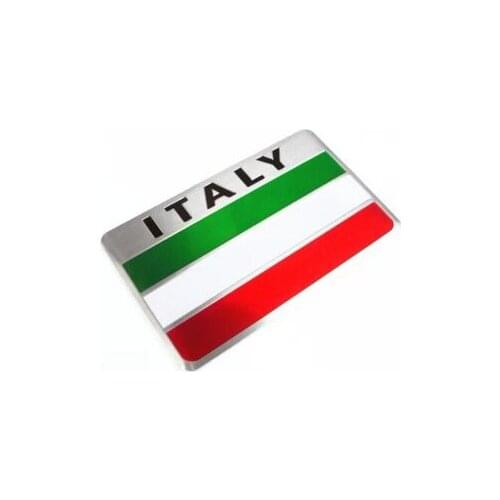10 Pieces 3D Aluminum ITALY Car-Styling For Fiat Iveco Lamborghini Alfa Romeo DeTomaso Maserati Zagato